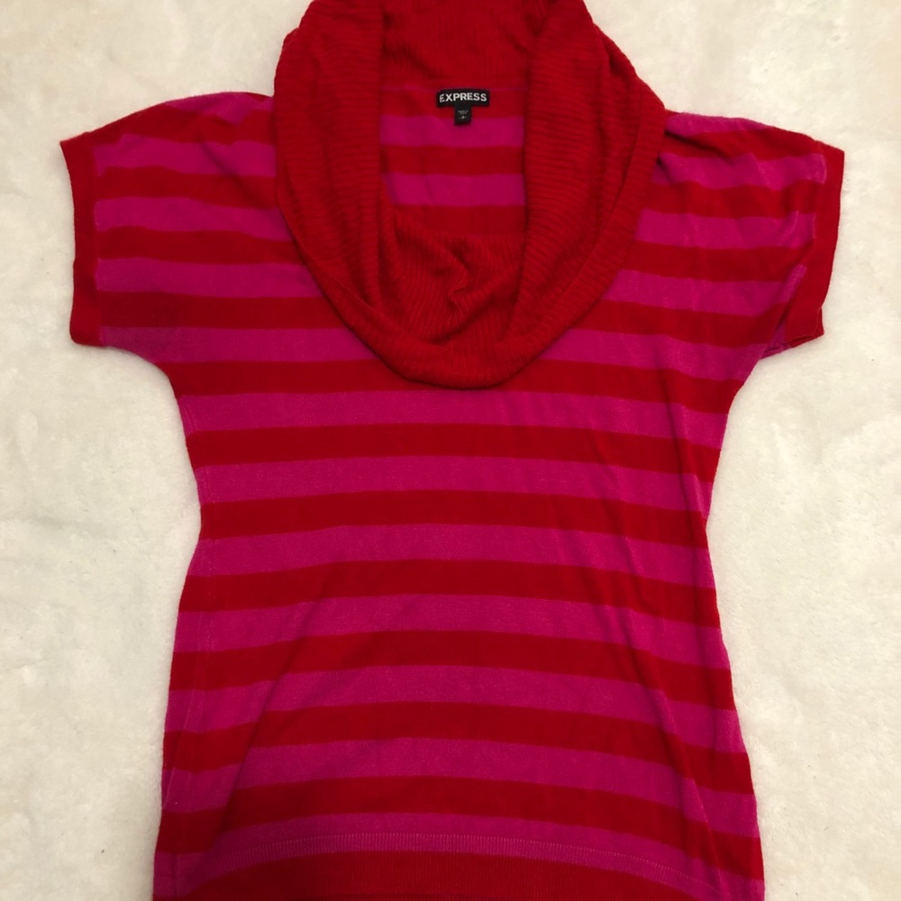 Turtle cowl neck blouse